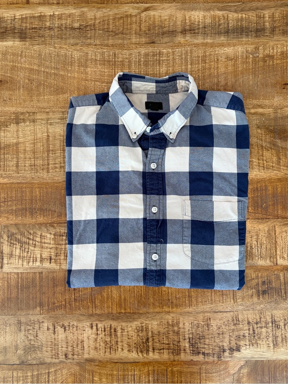 J. Crew Buffalo Plaid Oxford Button Down Shirt
